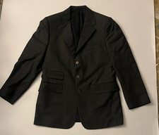 Ralph Lauren Purple Label Size 37 Short Gray Blazer 100 Wool Made In England