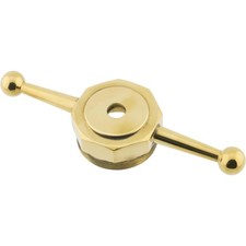 Model T Dog Bone Radiator Cap Brass Drilled Model T Dog Bone Radiator Cap Brass Drilled
