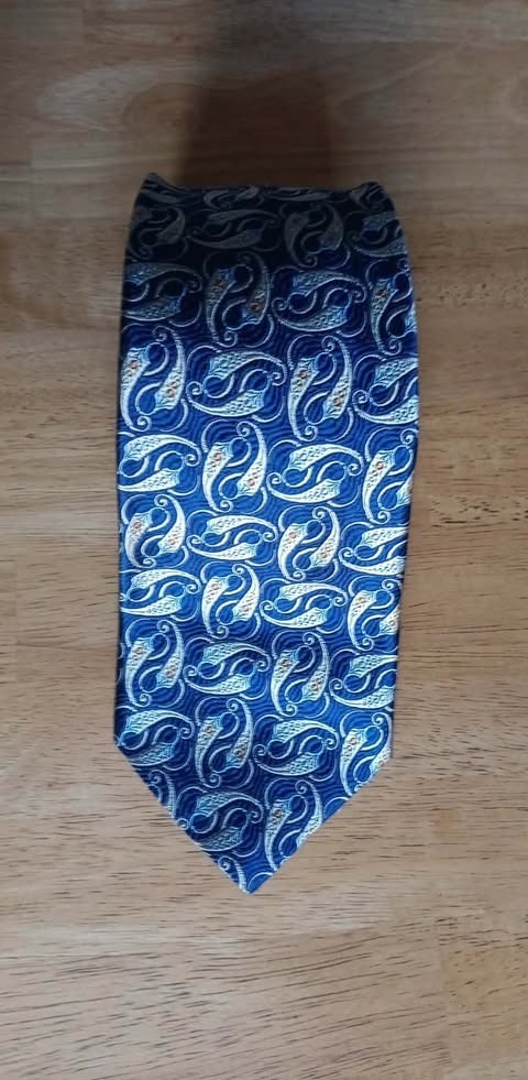 Robert Talbott Best of Class Nordstrom Silk Tie Blue Paisley Men's Necktie