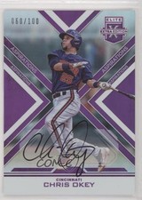 2016 Panini Elite Extra Edition Aspirations Purple /100 Chris Okey #43 Auto 0c2