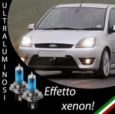 COPPIA LAMPADE H4 SPECIFICHE PER FORD FIESTA MK5 EFFETTO XENON ULTRALUMINOSI