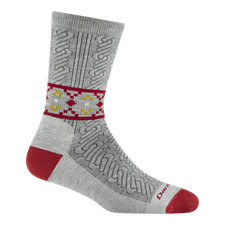 Darn Tough 6141 Ash Women's Nordic Twist Crew Lightweight Lifestyle Socks NEW