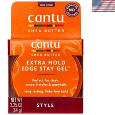 Long-Lasting Edge Stay Gel, 2.25 Oz - Ultimate Control for Wavy  Curly Hair