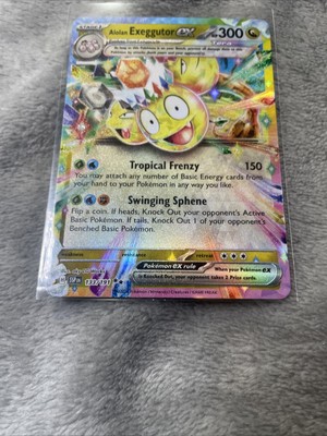 133 191 pokemon card Alolan Exeggutor ex 133/191  Surging Sparks (English Pokmon TCG Single)  Tyneside TCG The acceptable range of cards within the Lightly Played condition includes both cards with few or a handful of minor imperfections Alolan Exeggutor ex 133/191 -