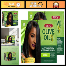 No-Lye Hair Relaxer Normal Strength - Olive Oil Built-In Protection 2 Pack 