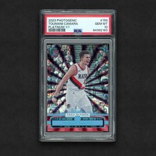 2023-24 Panini Photogenic #159 Platinum Rookie Toumani Camara PSA 10 TRUE 1/1 RC