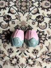 Keramik Salz- & Pfefferstreuer Blume dekorativ rosa gr&uuml;n gelb gl&auml;nzend