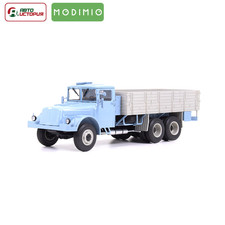 1:43 Tatra 111R Flatbed Truck Model Diecast Blue Gray Soviet Classic Vehicle 103
