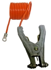 S.R. BROWN REB ORANGE GROUNDING CLAMP WITH CABLE(1)