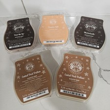 Set/5 Scentsy Wax Bars Pumpkin Roll, Mochadoodle, Perk Me Up, Central Park Pral.