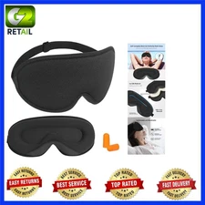Ultimate Black Sleep Mask - Adjustable, Lightweight & Breathable for Travelers