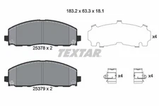 Textar Front Brake Pads Set For Chrysler Dodge Fiat Jeep Lancia Vw Freemont Glad