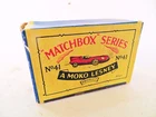LESNEY MOKO MATCHBOX 41a JAGUAR D-TYPE. VINTAGE, ORIGINAL BOX ONLY