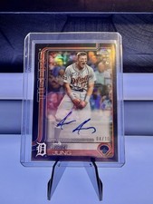 Topps 2025 Chrome Rookie Autograph Jace Jung Black Refractor /10 RA-JJ Tigers