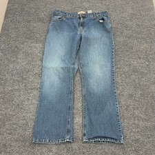 Levi Strauss Signature Jeans Women 16 Short Blue Cotton Stretch Mid Rise Bootcut
