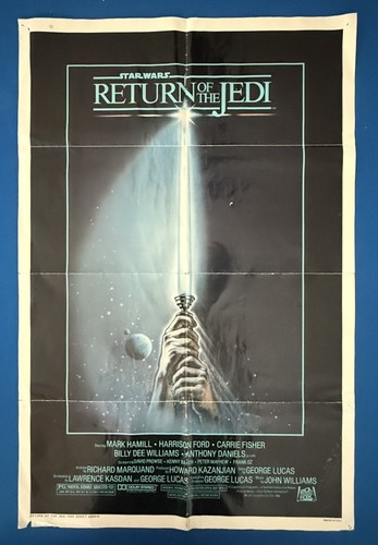 Star Wars 1983 Return Of The Jedi Original Cinema One Sheet 27x41 Movie - Picture 1 of 18