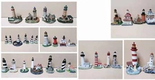 31 Resin Lighthouse Buildings Mixed Brands Multi-Color