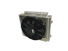 Fluidyne High Oil Cooler 15x15x9 Cooler 11 Fan 12 Npt Female Kit Db-30613
