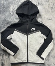 EUC Nike Tech Fleece Sweatshirt Hoodie Toddler Boy 4T 3-4Y Black Grey Full Zip