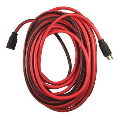 Husky 25 ft. 14/3 Medium Duty Indoor/Outdoor Extension Cord, Red/Black