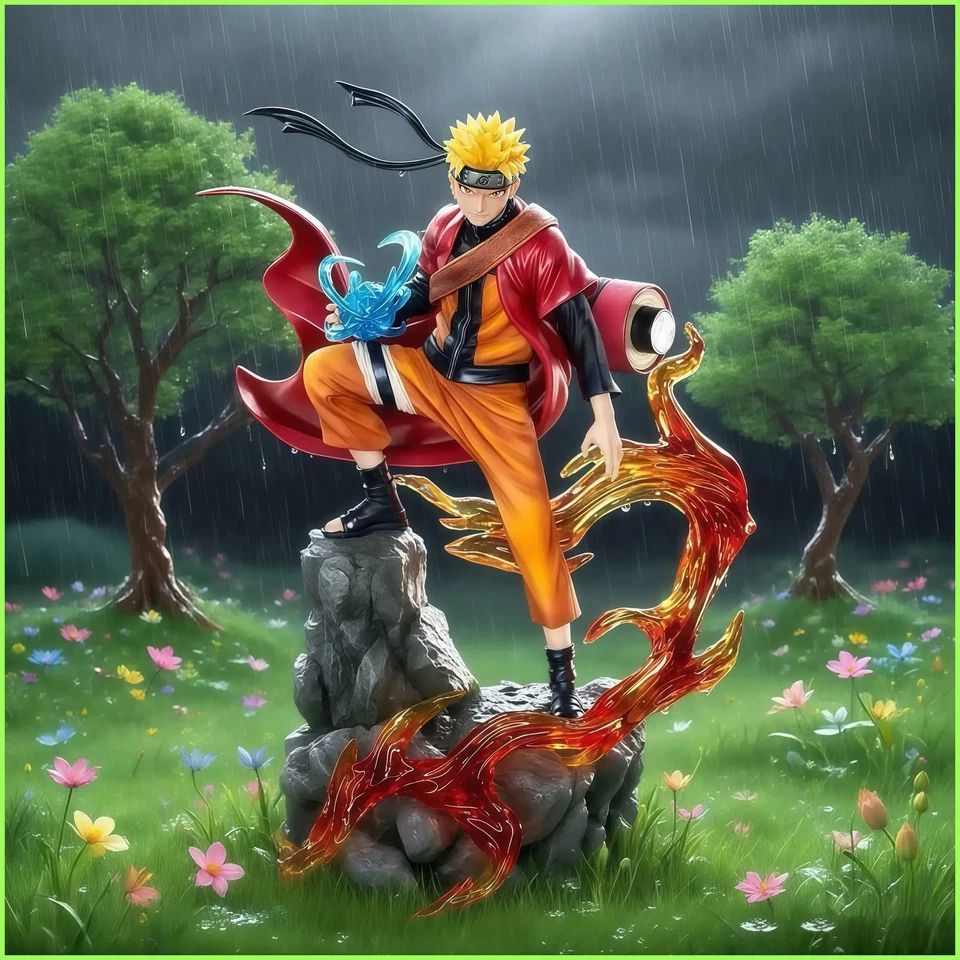Naruto Figuren Uzumaki Naruto & Uchiha Sasuke Anime PVC Statue Modell Sammlung 2