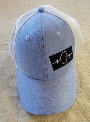 Tahoe Heartbeat Low Profile Performance Snapback Hat Blue White