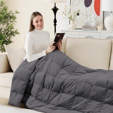 Deodar Natural Down Fiber Throw Blanket Couch, Sofa Down Fiber Blanket Throw ...