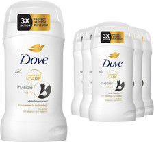6 x 50ml Dove Women Invisible Dry Anti-Perspirant Deodorant Stick 72H Protection