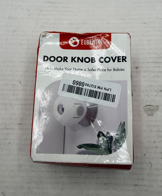 Eudemon door knob cover, White, 4 pack