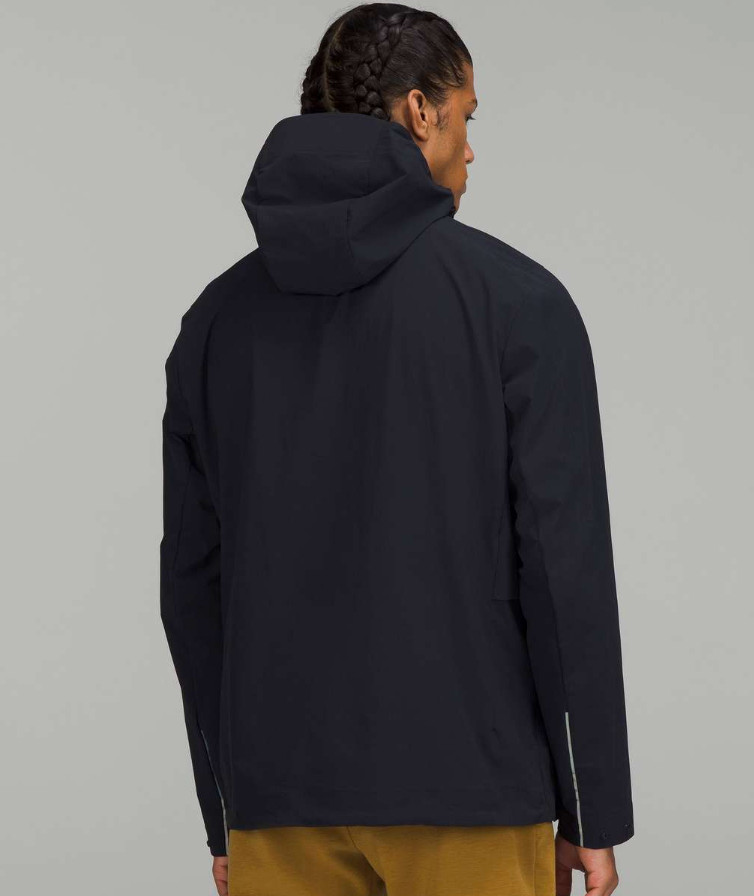 Lululemon Stretch Cargo Jacket in Black Men's Size Large Hooded image 2
