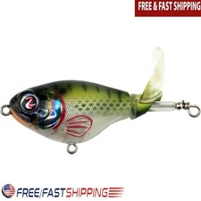 Whopper Plopper Topwater Lure Fishing Bait Musky Bass Soft Tail Freshwater 3in