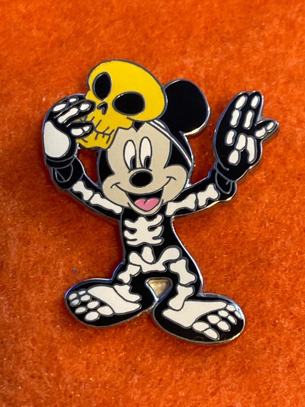 2796 Mickey Dressed in a Skeleton Costume Mickey and Friends Halloween Series