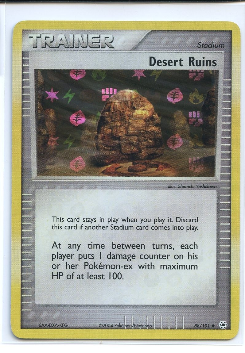 Desert Ruins Reverse Holo Unc. Trainer Ex/NM 88/101 EX Hidden Legends Pokemon