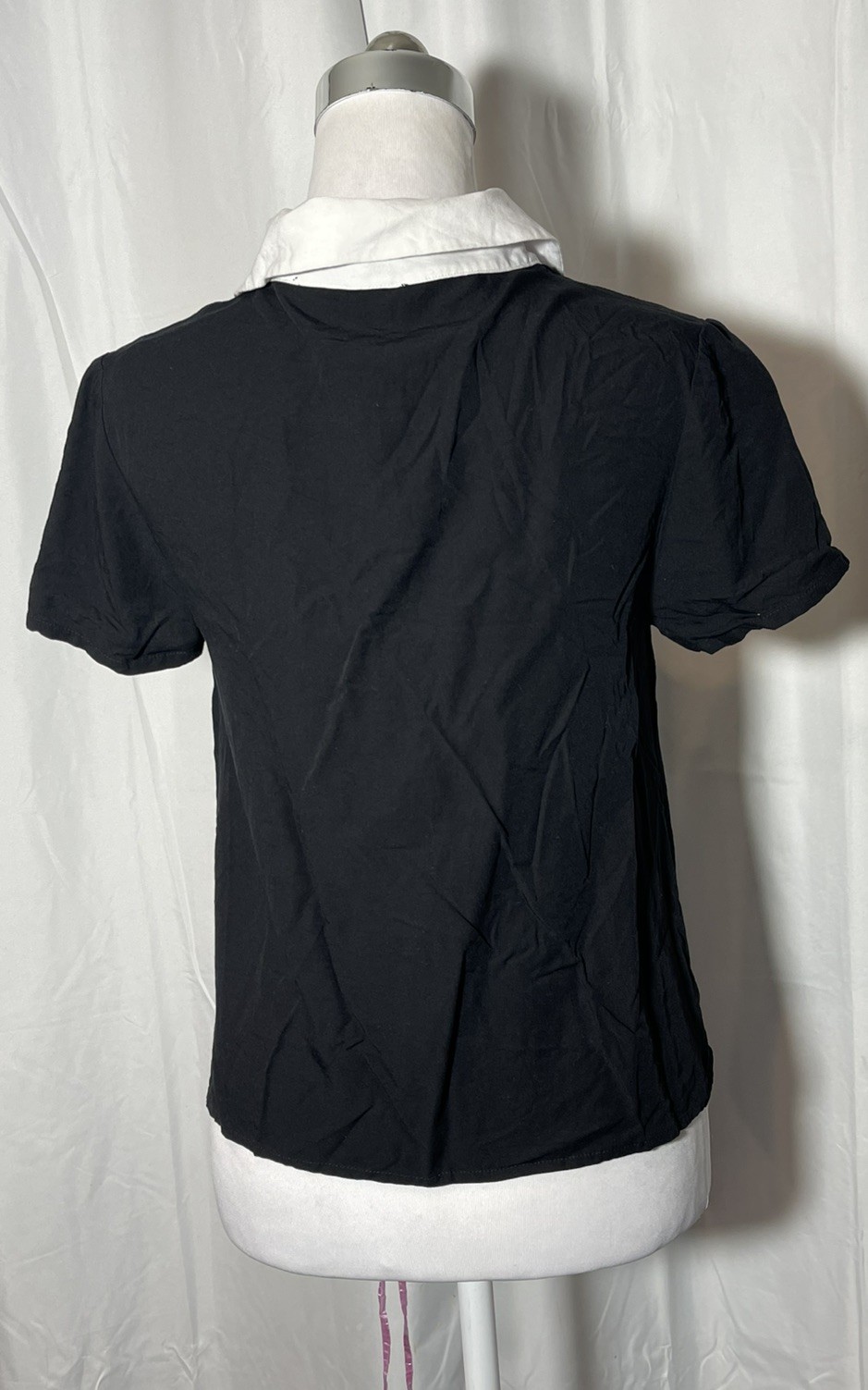 ModCloth X Dangerfield Black Button Up Short Slee… - image 4