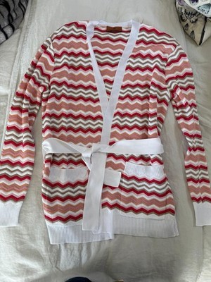 Missoni Cardigan Striped New With Tag 38 Robe 