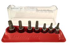 Snap On New 7 Piece 38 Drive Torx Bit Socket Set With Magnetic Tray 207eftxy