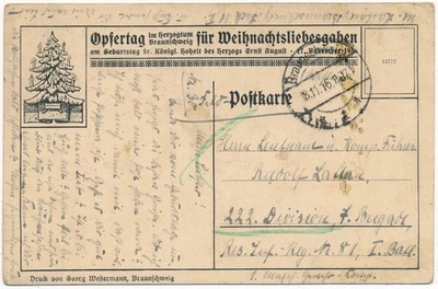 Feldpostkarte aus Braunschweig - Bild 1 von 2