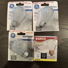 GE 40 Watt Appliance Bulb Clear A15 Medium Base 40A15C/AP/CD1