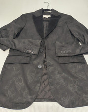 NEW Karl Lagerfeld Blazer Jacket Button Up Sz Black XS Men's Was 695
