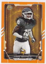 2015 Trae Waynes Bowman Orange    RC 114/299    #2 (A6649) $6 MAX SHIP