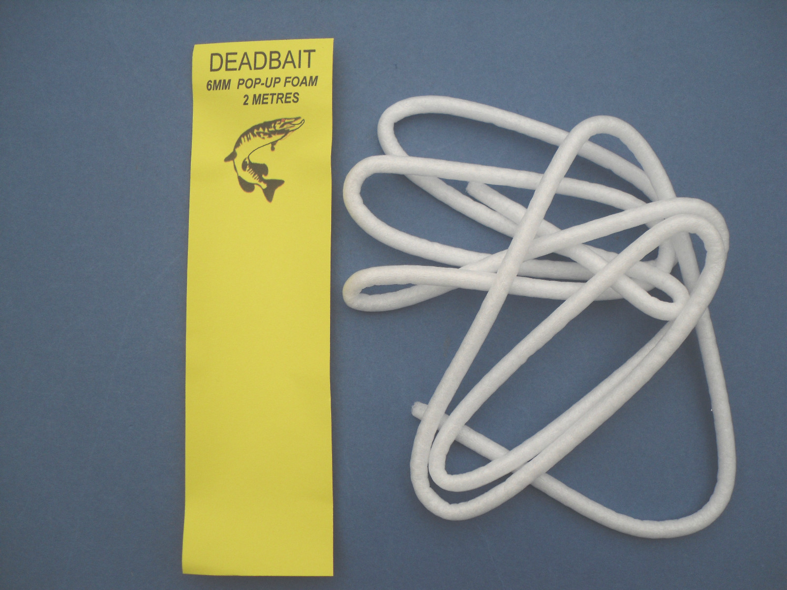 WHITE DEADBAIT POP UP FOAM PIKE FISHING RIG TUBE FOR SNAP TACKLE RIGS WIRE TRACE