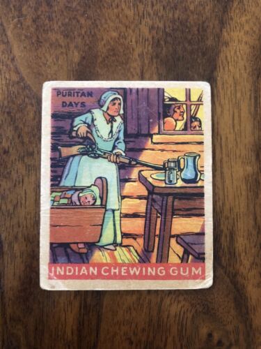 1933 Indian Gum #197 Puritan Days Series 312  - Picture 1 of 2