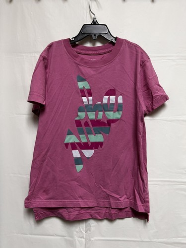 Nike Shirt Girls Medium Light Pink Athletic Casual Youth Kids T-shirt Tee CHO-D - Picture 2 of 7