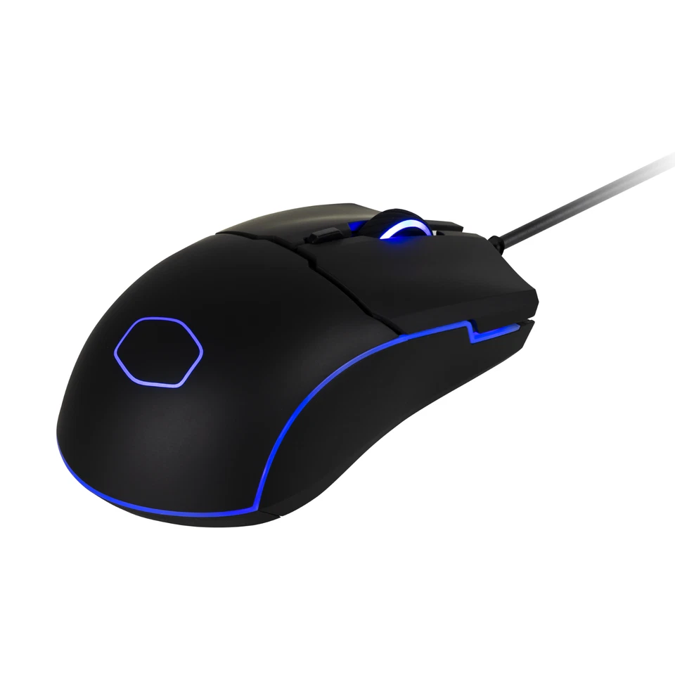 CoolerMaster CM110 Black Gaming Mouse 6000DPI OPTICAL 3-zone RGB LED USB Wired - Image 2 of 4