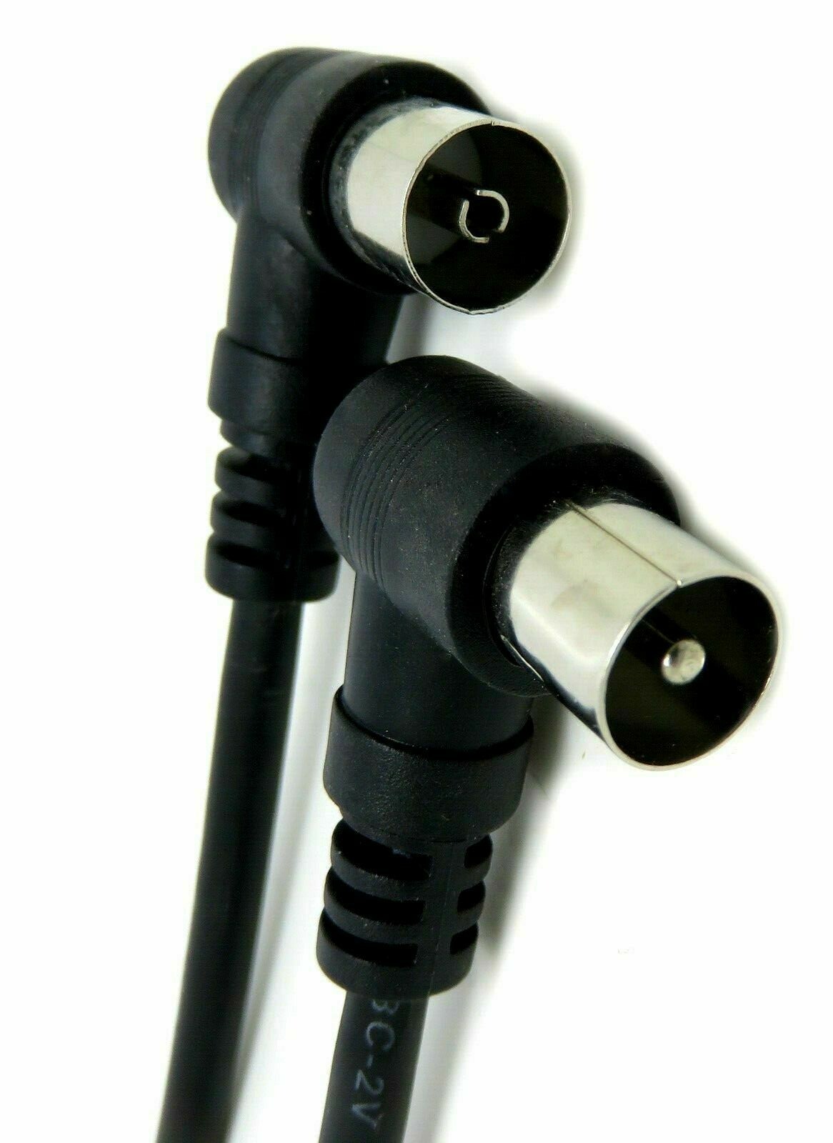 1.5M Right Angle Angled TV Aerial Cable Lead Male to Female Plug to