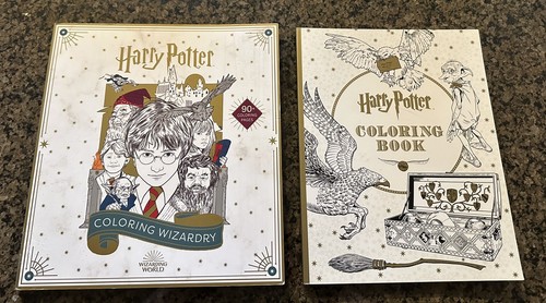 Set of 2 Harry Potter Coloring Books Coloring Wizadry and Other ...
