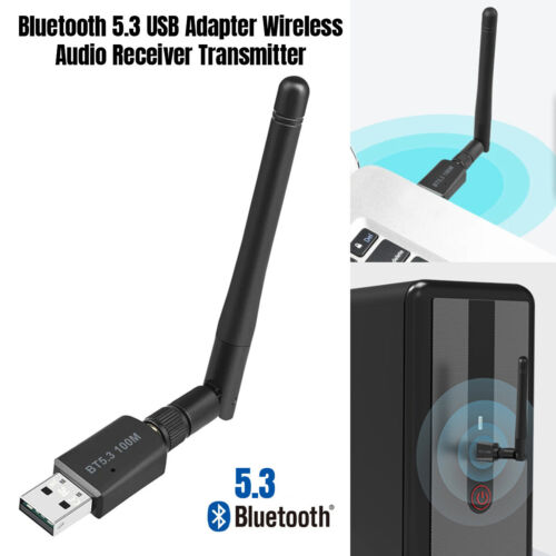Adattatore USB Bluetooth 5.3 Trasmettitore Ricevitore Audio Wireless per PC e Altoparlante - Foto 13 di 13
