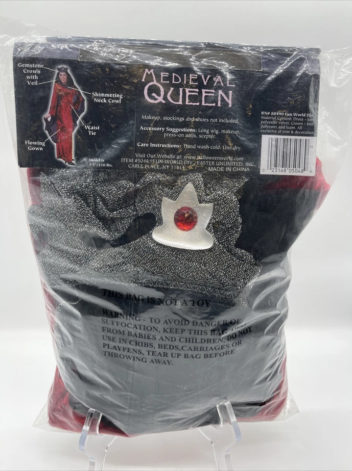 Disfraz de Halloween para mujer Medevil Queen talla S/M Foto 2 de 3