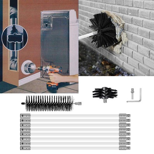 Useful Chimney Cleaner Cleaning Brush Hex Wrench Nylon Parts Replacement