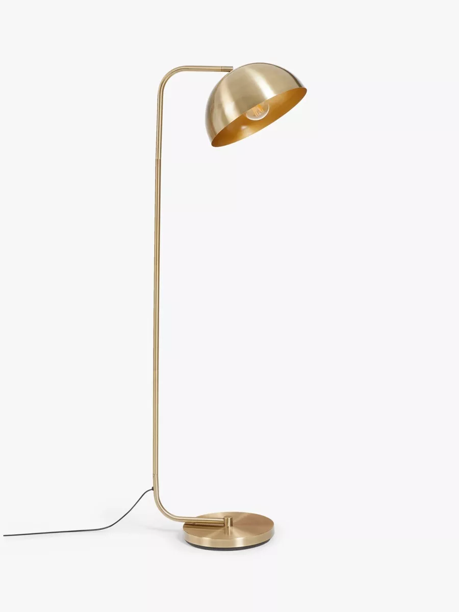 Boxed John Lewis Dome Floor Lamp Brass Ex Display 150 eBay